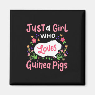 Eine Lady, die Guinea Liebe Schweine Magnet