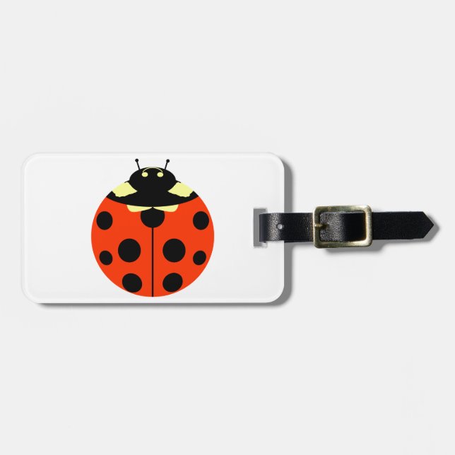 Eine Ladybug Gepäckanhänger (Vorderseite horizontal)
