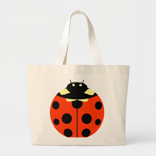 Eine Ladybug Jumbo Stoffbeutel (Vorne)