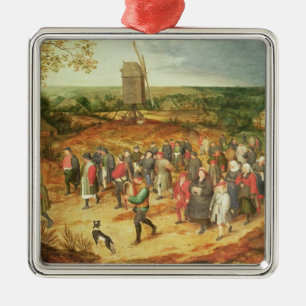 Eine ländliche Hochzeit Silbernes Ornament