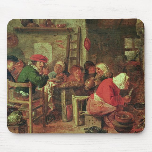 Eine ländliche Mahlzeit Mousepad (Vorne)