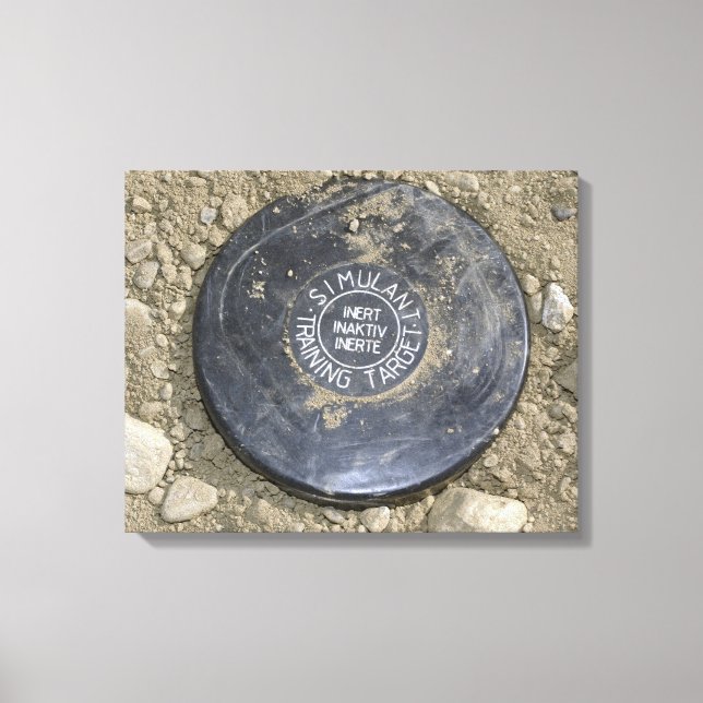 Eine Landmine mit Simulation Leinwanddruck (Vorderseite)
