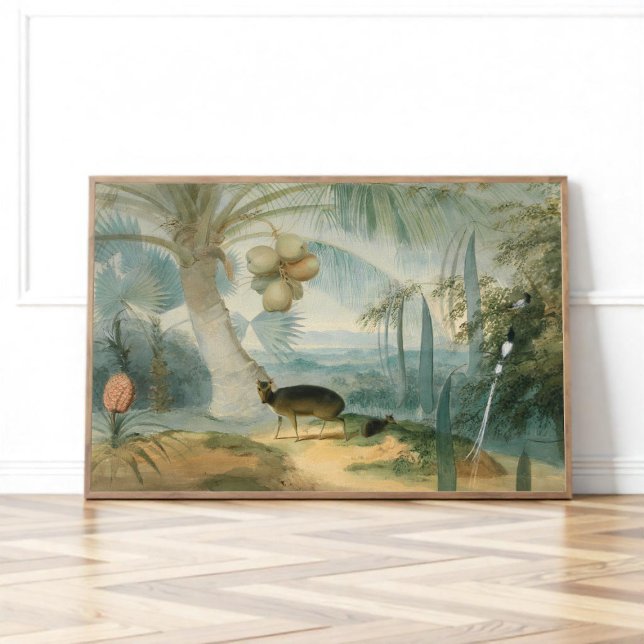 Eine Landschaft in Ceylon von Samuel Daniell Poster (Von Creator hochgeladen)