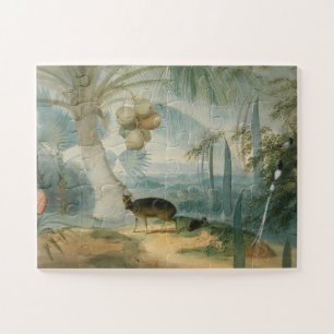 Eine Landschaft in Ceylon von Samuel Daniell Puzzle