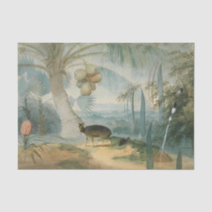 Eine Landschaft in Ceylon von Samuel Daniell Seidenpapier