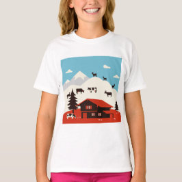 Eine Landschaft in den Alpen T-Shirt