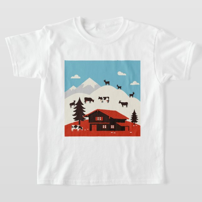Eine Landschaft in den Alpen T-Shirt (Ablage )