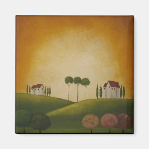 Eine Landschaft in Toskana Magnet