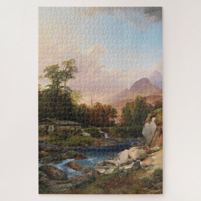 Eine Landschaft mit einer Schmiede Puzzle (Vertikal)
