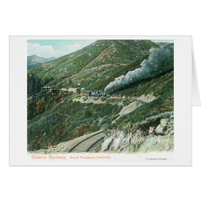 Eine Landschaftliche BahnansichtMt. Tamalpais, CA (Vorderseite (Horizontal))