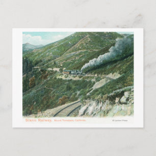 Eine Landschaftliche BahnansichtMt. Tamalpais, CA Postkarte