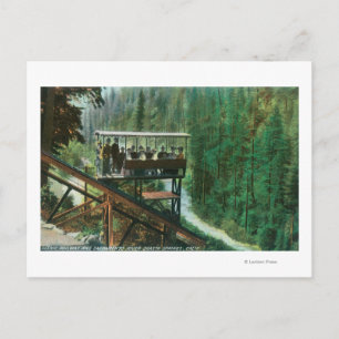 Eine Landschaftliche Eisenbahn am Ufer des Sacrame Postkarte