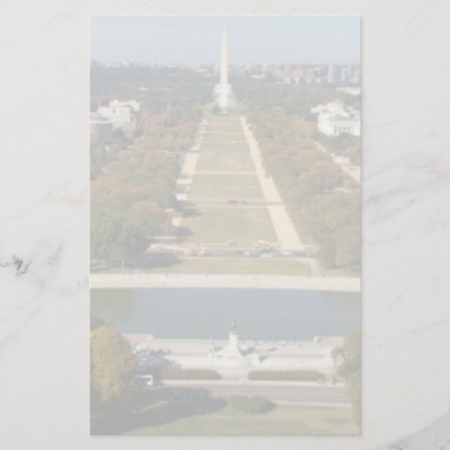 Eine Landschaftsansicht des Washington DC Briefpapier (Vorderseite)