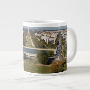 Eine Landschaftsansicht des Washington DC Jumbo-Tasse