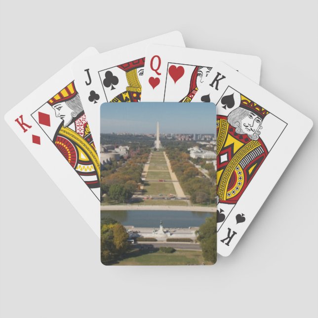 Eine Landschaftsansicht des Washington DC Spielkarten (Rückseite)