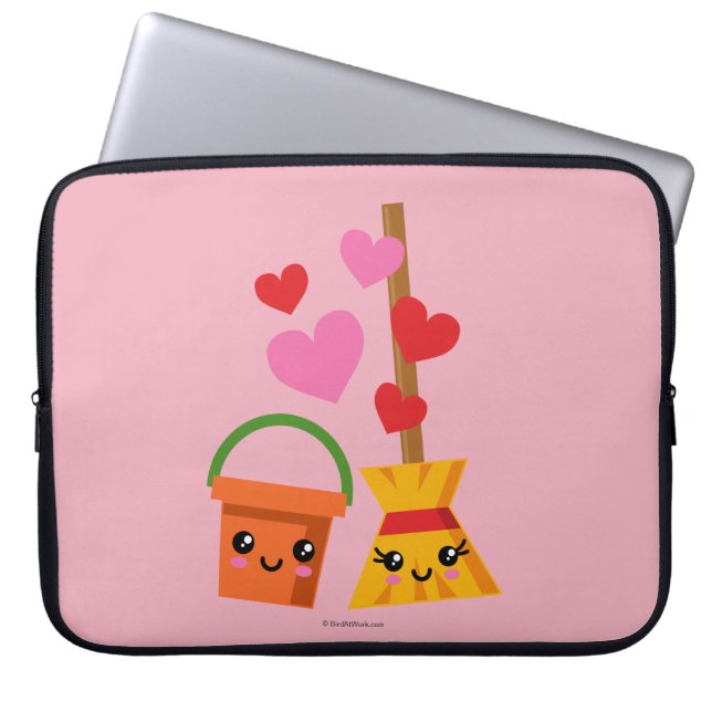 Eine lange Liebe Laptopschutzhülle (Vorderseite)