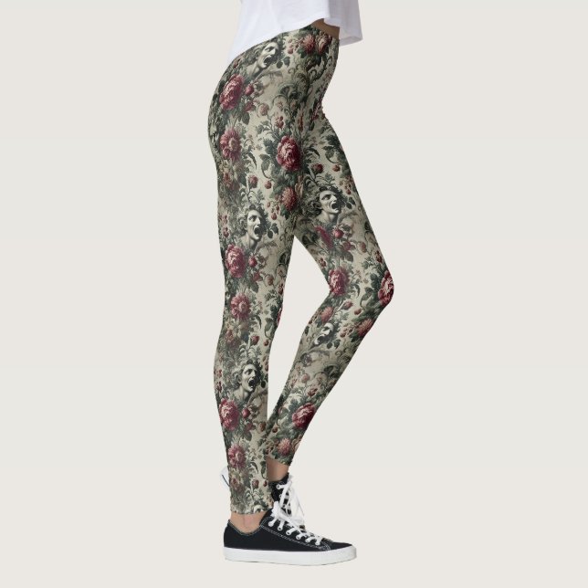 🌹 Eine langsame Erbschaft - gotisch Viktorianisch Leggings (Rechts)