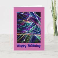 Eine Laser Lights Geburtstagskarte