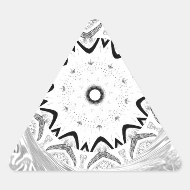 Eine lebendige afrikanische Kultur: Eine rosa und  Dreieckiger Aufkleber (Vorderseite)