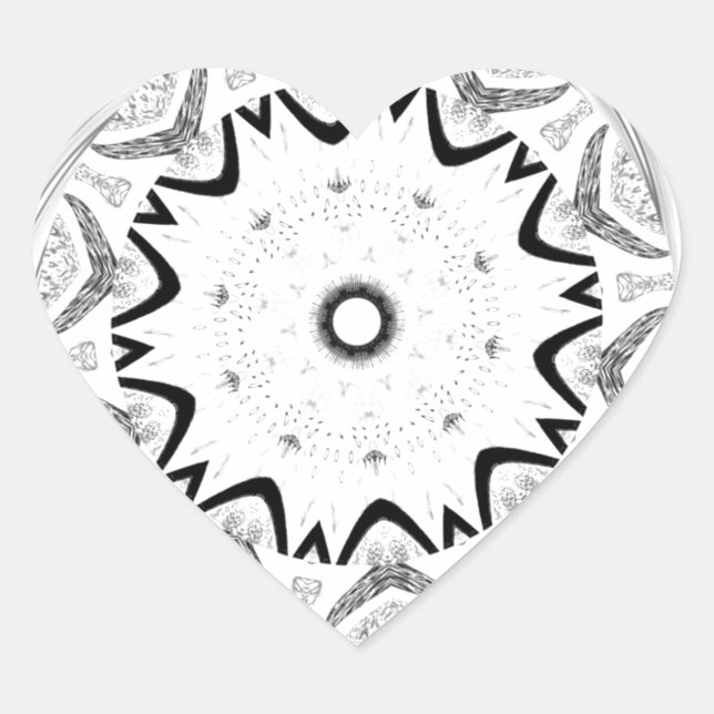 Eine lebendige afrikanische Kultur: Eine rosa und  Herz-Aufkleber (Vorderseite)