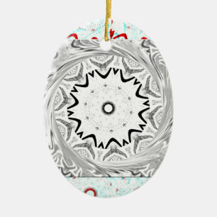 Eine lebendige afrikanische Kultur: Eine rosa und  Keramikornament