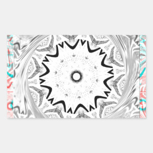 Eine lebendige afrikanische Kultur: Eine rosa und  Rechteckiger Aufkleber