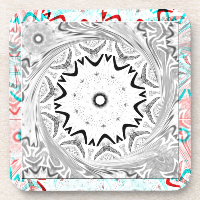 Eine lebendige afrikanische Kultur: Eine rosa und  Untersetzer (Vorderseite)