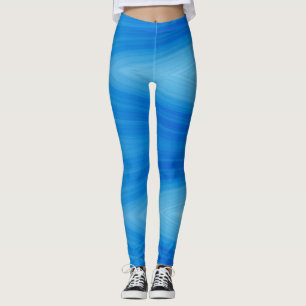 Eine lebendige blaue Farbe "Ratti_Creative_Arts" Leggings