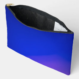 Eine lebendige blaue Reißverschlusstasche mit eine Zubehörtasche