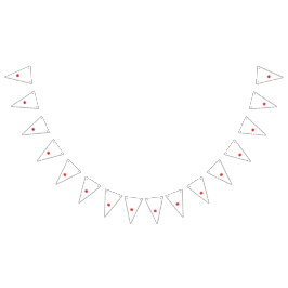 Eine lebendige Blume aus rotem Mohn mit zarten Blü Wimpelkette