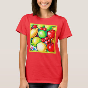 Eine lebendige Fruchtsaftmalerei. Jetzt kaufen T-Shirt