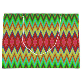 Eine lebendige Geschenktasche mit einem auffällige Große Geschenktüte