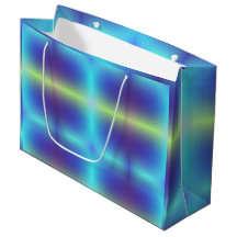 Eine lebendige Geschenktasche mit einem blauen