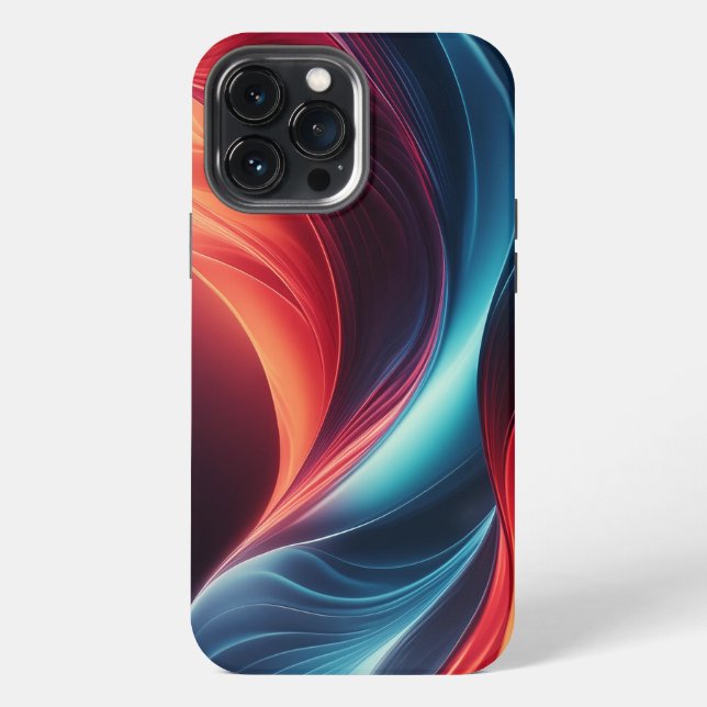 Eine lebendige Gradientenwelle  iPhone Hülle (Rückseite)