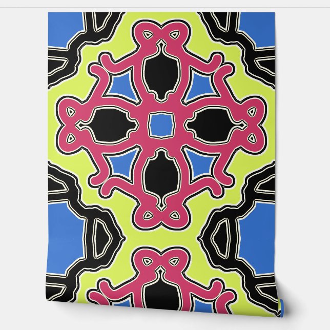 Eine lebendige Multicolor-Wallp "Ratti_Creative_Ar Tapete (Abrollen)