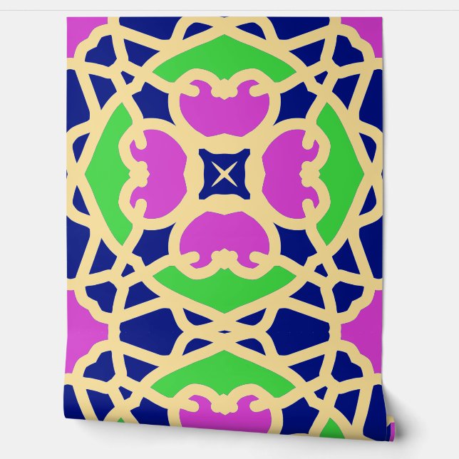 Eine lebendige Multicolor-Wallp "Ratti_Creative_Ar Tapete (Abrollen)