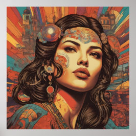 Eine lebendige Pop-Kultur Poster