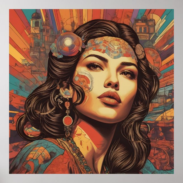 Eine lebendige Pop-Kultur Poster (Vorne)