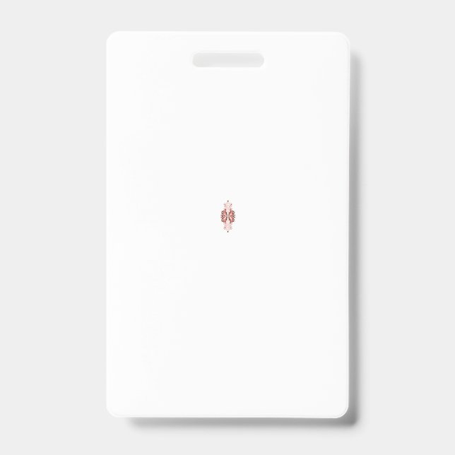 Eine lebendige rote Grafik mit kreativer Blüte Ausweis (Vorderseite)