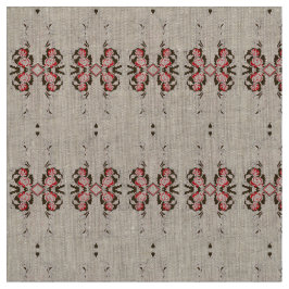 Eine lebendige rote Grafik mit kreativer Blüte Stoff