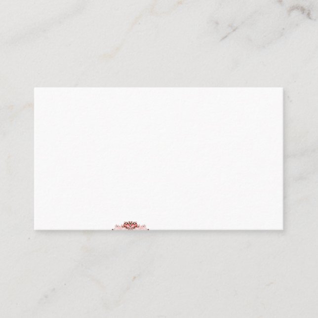 Eine lebendige rote Grafik mit kreativer Blüte Visitenkarte (Vorderseite)