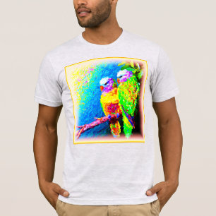Eine lebendige und fröhliche Regenbogenvögel. Jetz T-Shirt