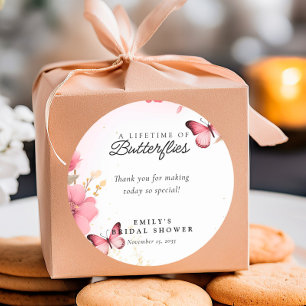 Eine Lebenslange Liebe zu Schmetterlingen Junggese Runder Aufkleber