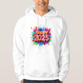 Eine lebhafte und farbenfrohe Neujahrsfeier 2025 Hoodie