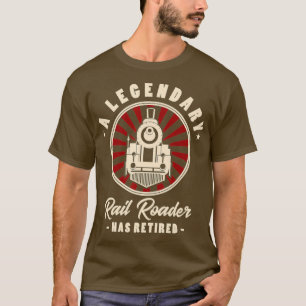 Eine legendäre Eisenbahnfahrerin hat Railroad in R T-Shirt