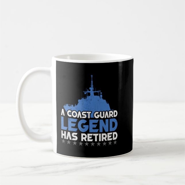 Eine Legende der Küstenwache hat den USCG-Veteran  Kaffeetasse (Links)