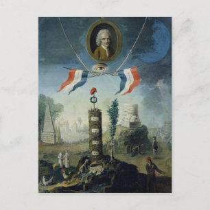 Eine Legorie der Revolution Postkarte