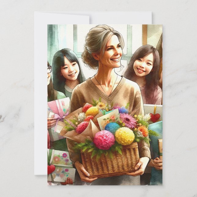 Eine Leinwand der Dankbarkeit Einladung (Vorderseite)