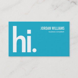 Eine leistungsstarke Hi - Modern Business Card - T Visitenkarte