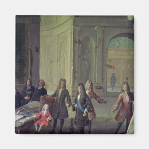 Eine Lektion, die dem jungen Louis XV gegeben wird Magnet